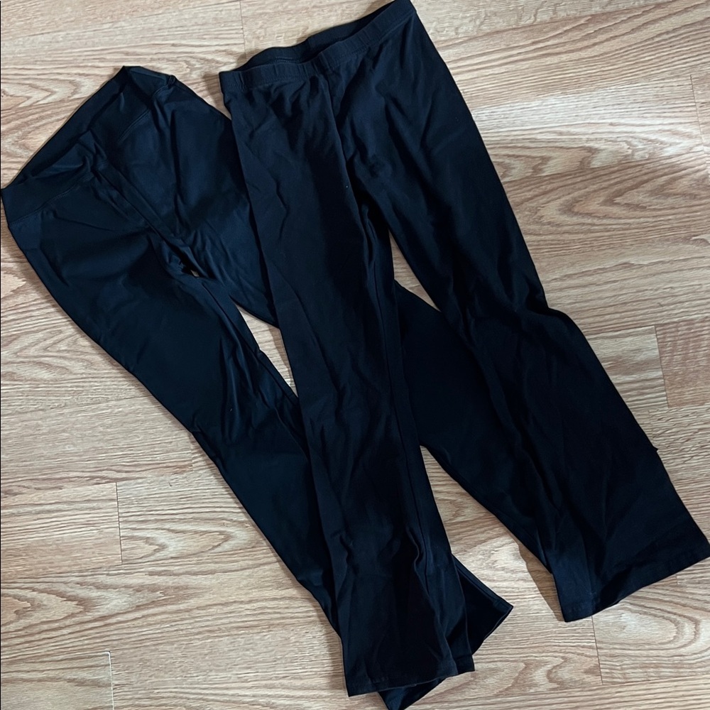 Black Yoga Pants Girls 10/12 each pair wore once